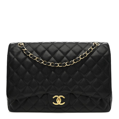 Chanel Caviar Quilted Maxi Double Flap Black 1 of 14