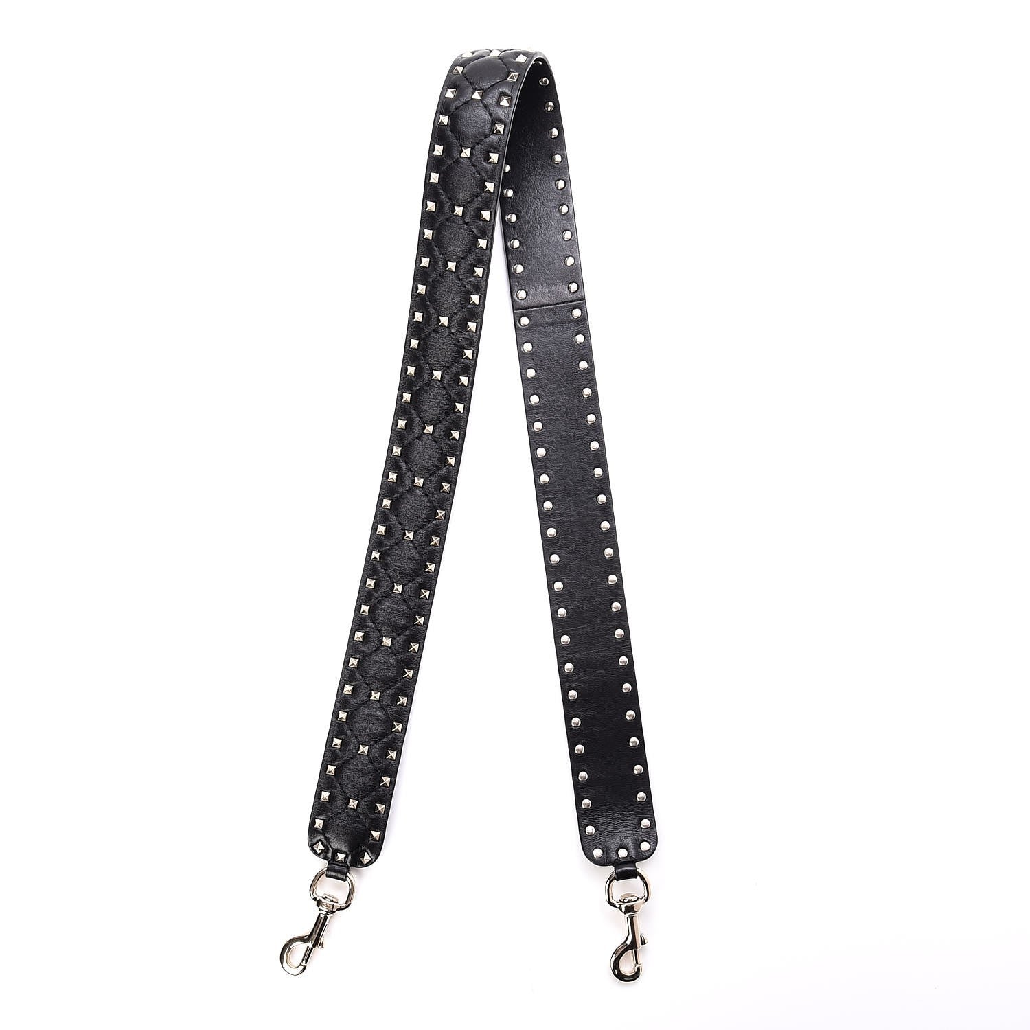 Valentino Garavani Lambskin Rockstud Spike Shoulder Strap Black 4 of 4