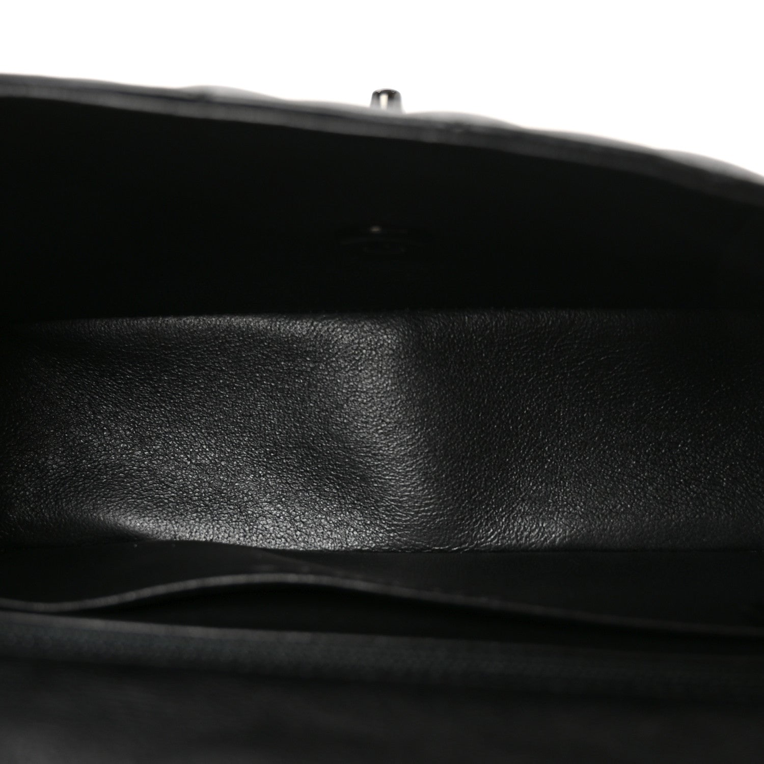 Chanel Crumpled Calfskin Quilted Mini Rectangular Flap So Black 5 of 11