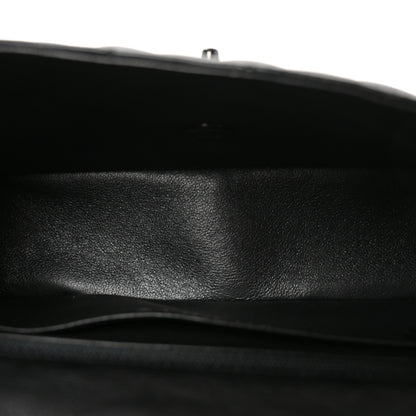 Chanel Crumpled Calfskin Quilted Mini Rectangular Flap So Black 5 of 11
