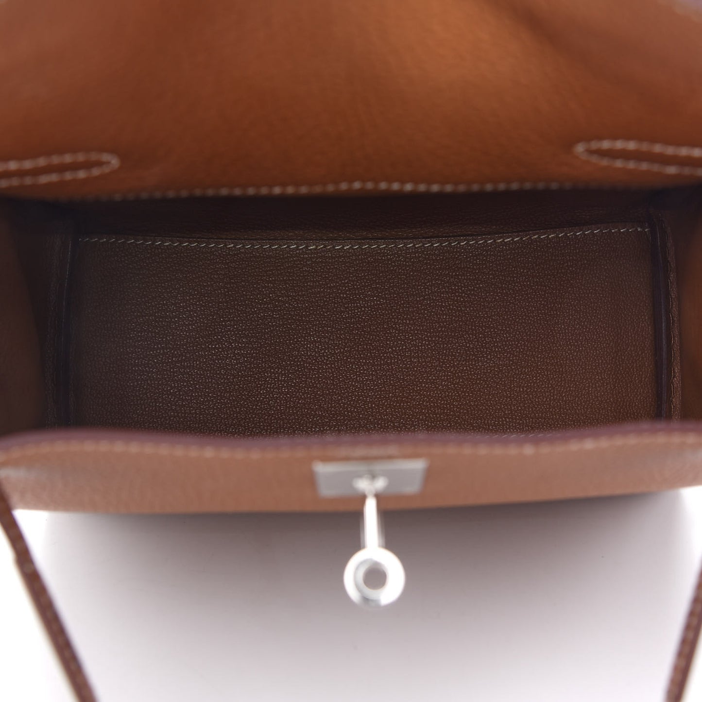 Taurillon Clemence Kelly Amazone Ado Backpack 22 Gold Bleu Zellige Caramel