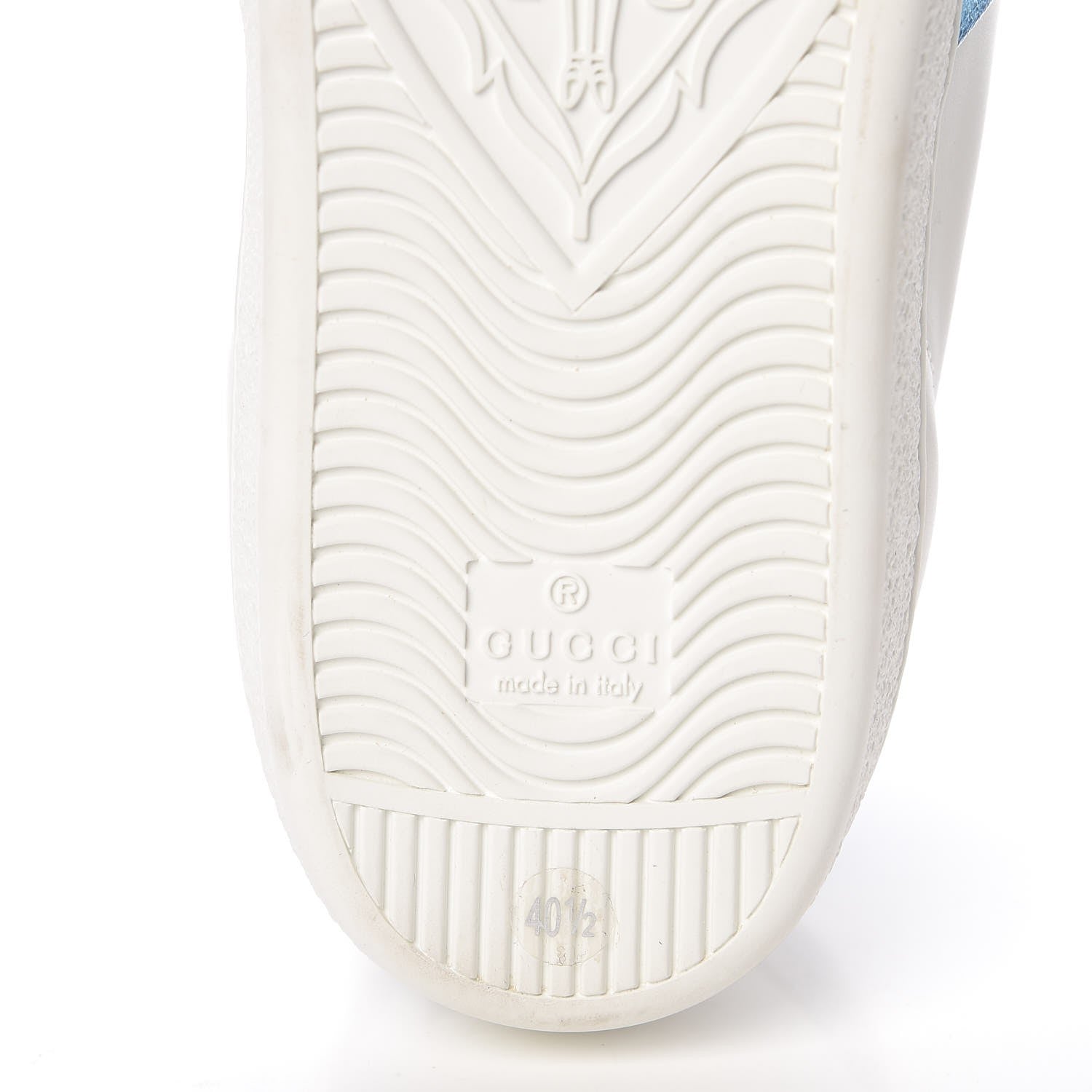 Gucci Calfskin Lace Ayers Sylvie Web Womens New Ace High Top Sneakers 40.5 White 9 of 11