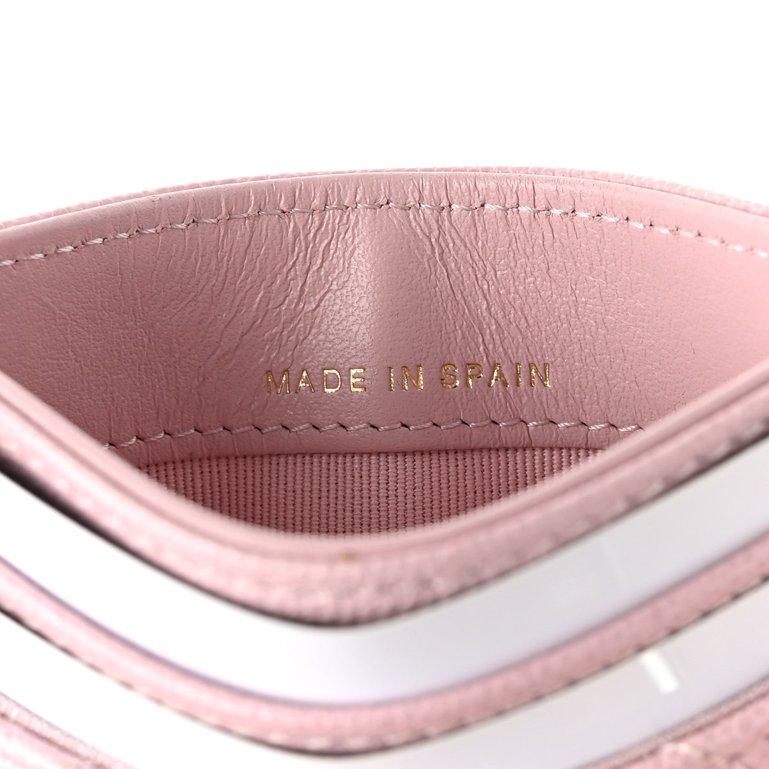 Chanel Caviar Quilted Studded CC Card Holder Light Pink 7 of 10