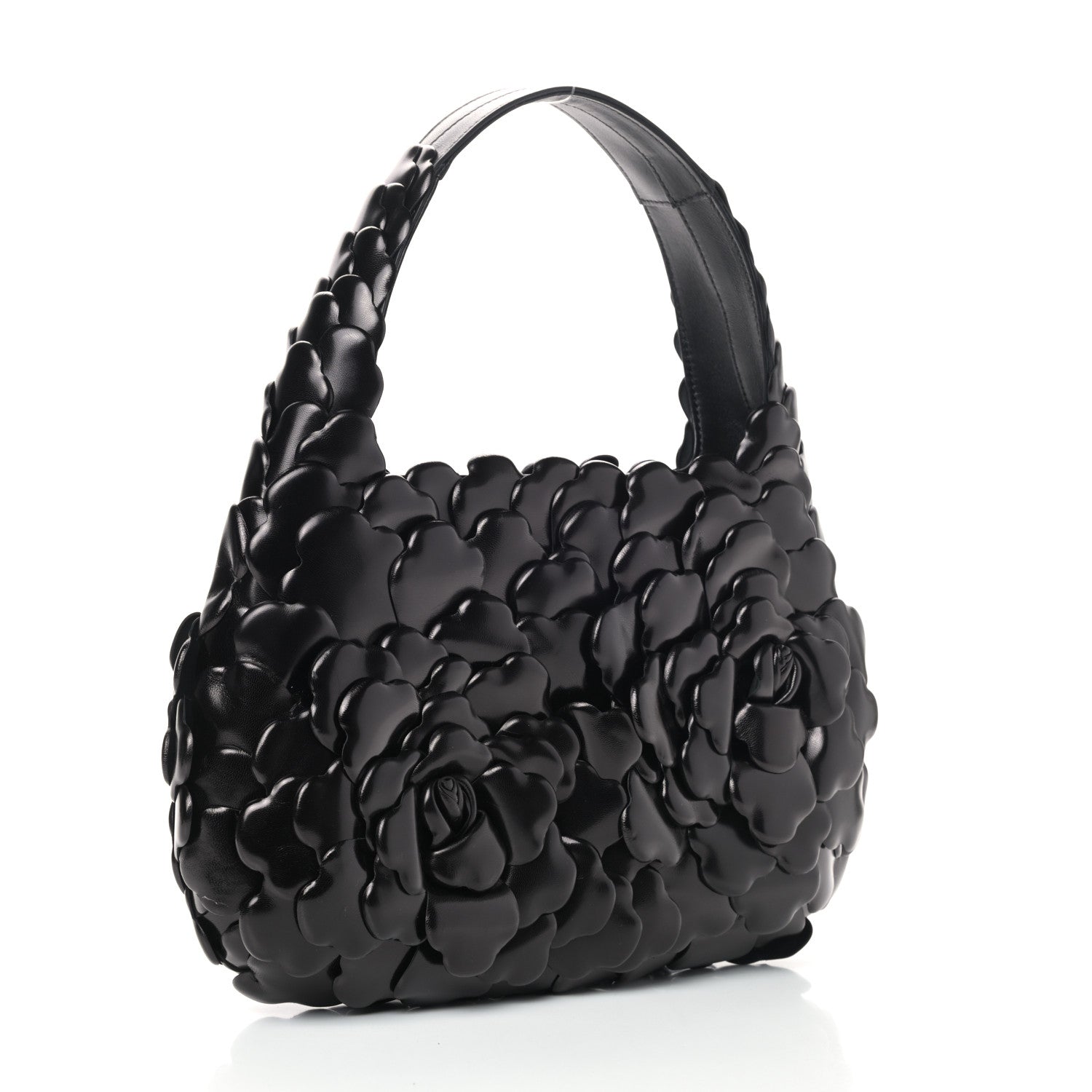 Valentino Garavani Nappa Atelier 03 Rose Edition Small Hobo Black 2 of 7