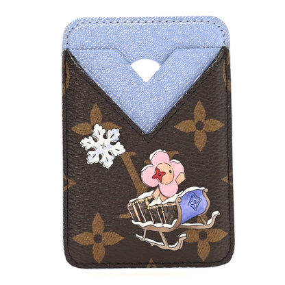 Louis Vuitton Monogram Magnet Vivienne Card Holder Blue Frost 1 of 7