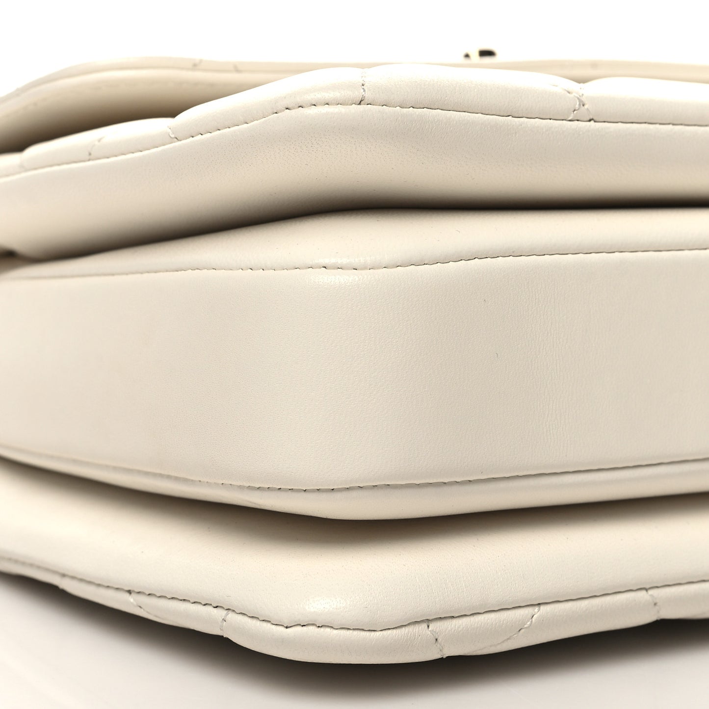 Lambskin Quilted Small Trendy CC Dual Handle Flap Bag White