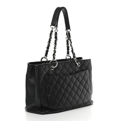 Chanel Caviar Quilted Grand Shopping Tote GST Black 3 of 10