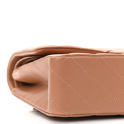 Chanel Lambskin Quilted Medium Double Flap Brown 9 of 11