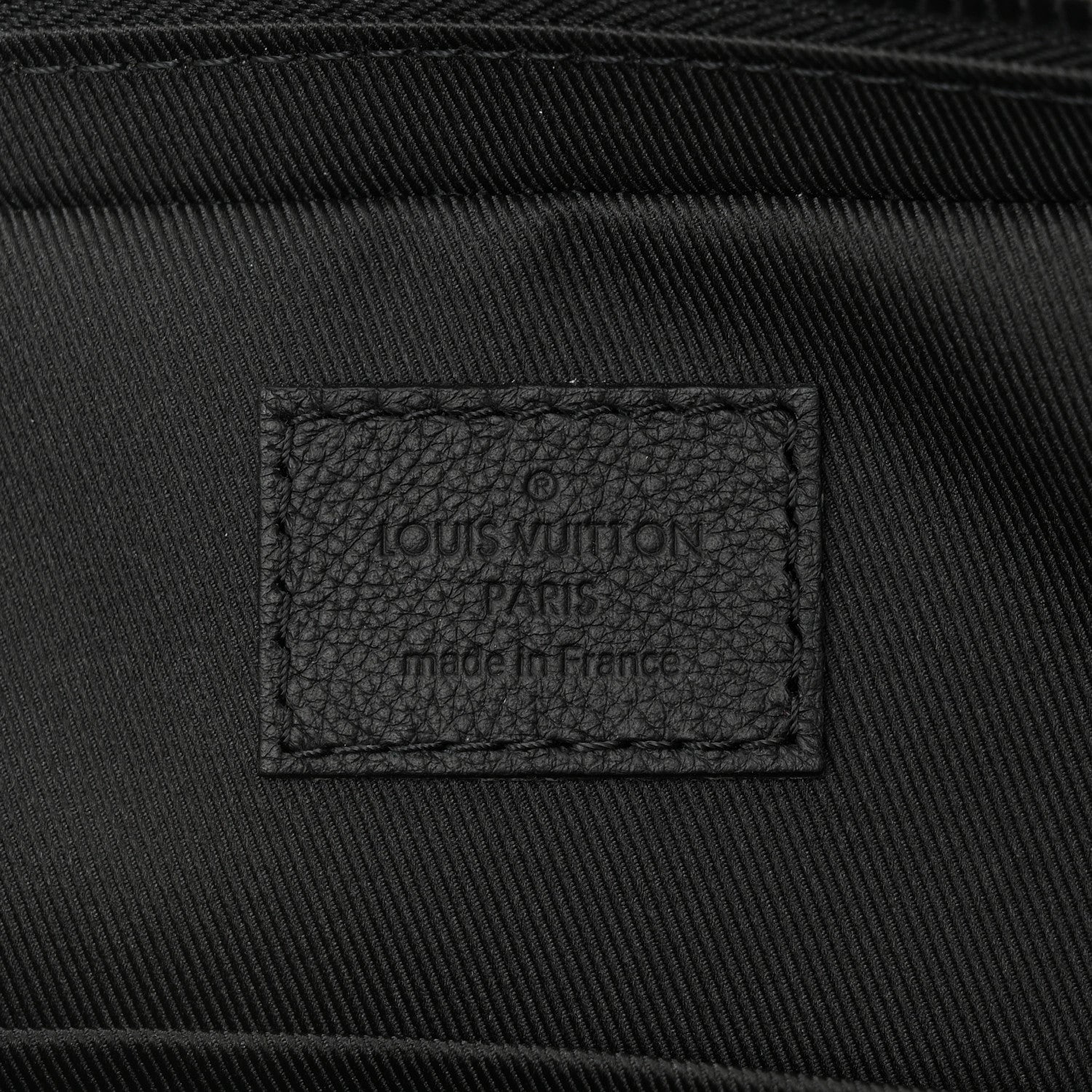 Louis Vuitton Calfskin Monogram Shadow Trio Messenger Black 6 of 10