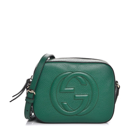 Gucci Pebbled Calfskin Small Soho Disco Bag Emerald Green 1 of 7