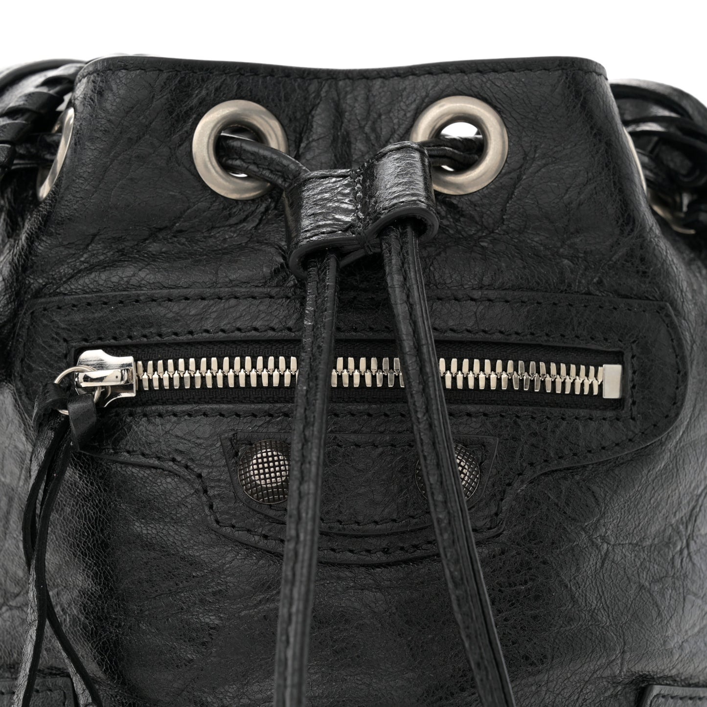 Agneau Arena Le Cagole Bucket Bag XS Black