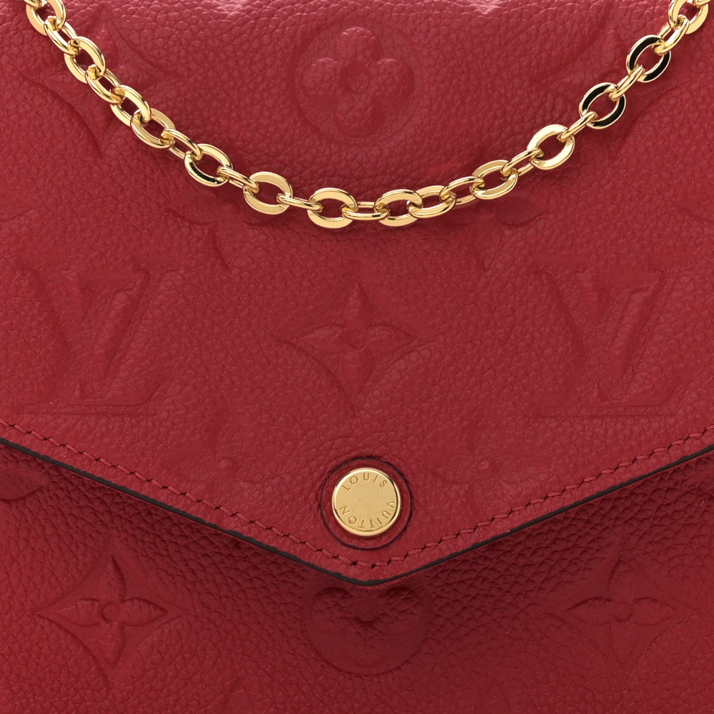 Empreinte Pochette Felicie Chain Wallet Scarlet