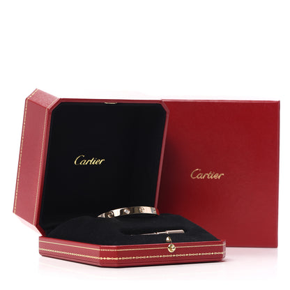 Cartier 18K Pink Gold 4 Diamond LOVE Bracelet 16 7 of 7