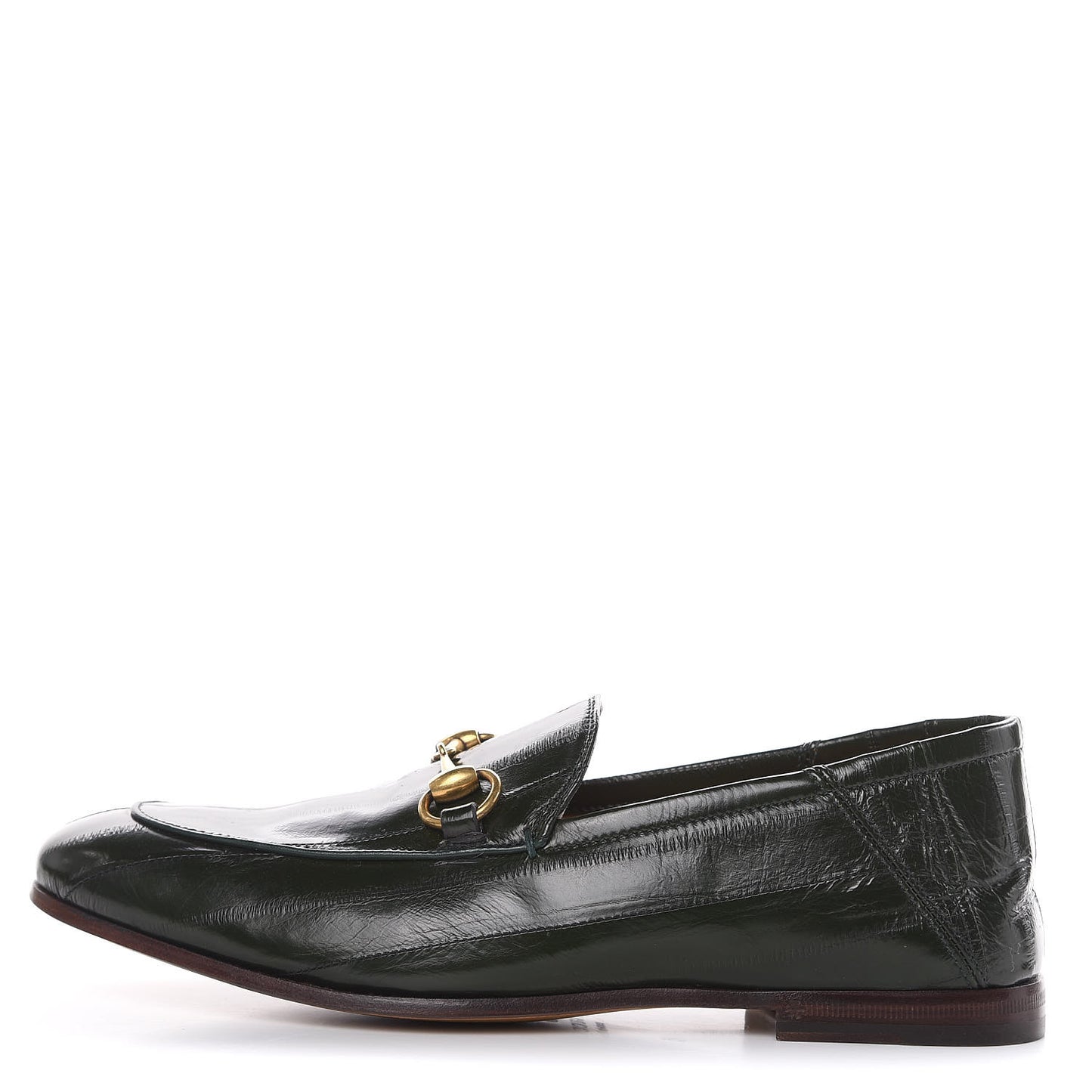 Eel Mens Horsebit Loafers 5 Verde