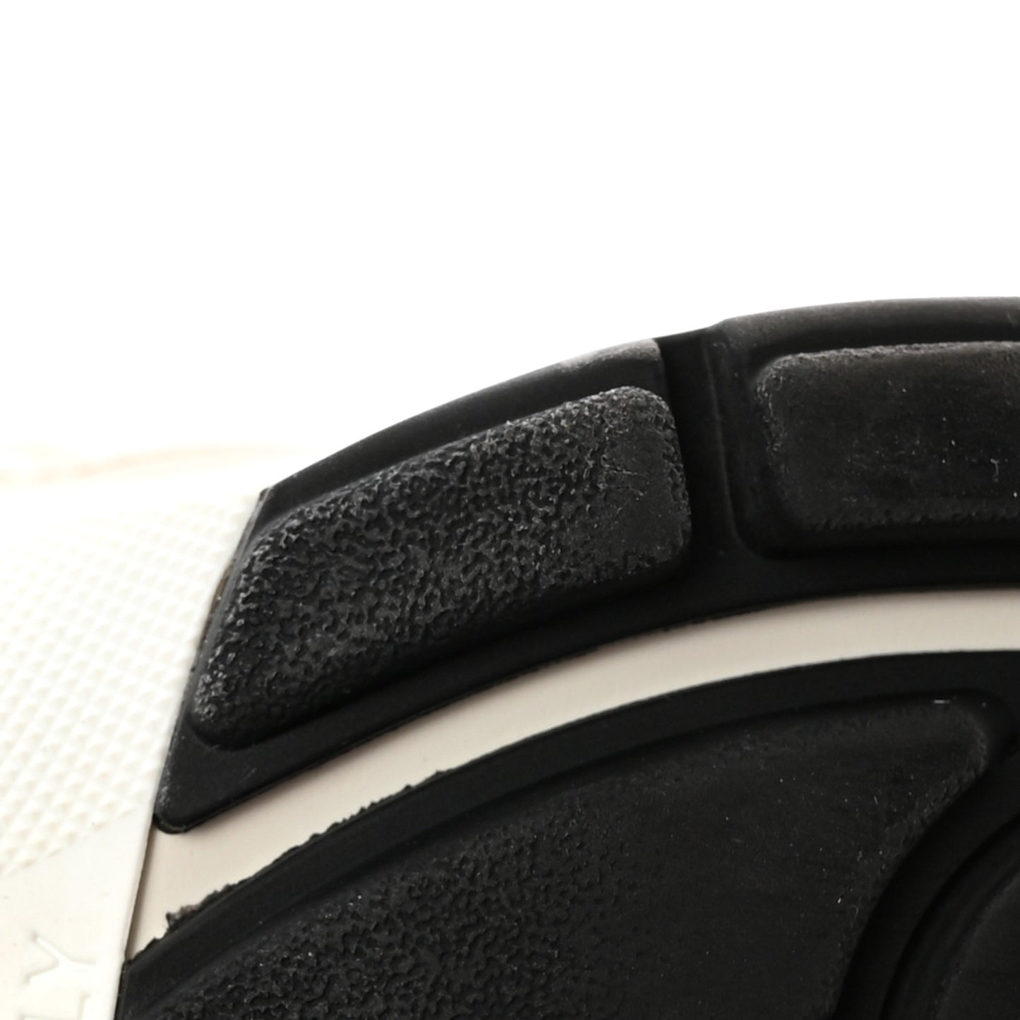 Fabric Laminated Calfskin Stretch CC Womens Sneakers 39.5 White Gold Silver