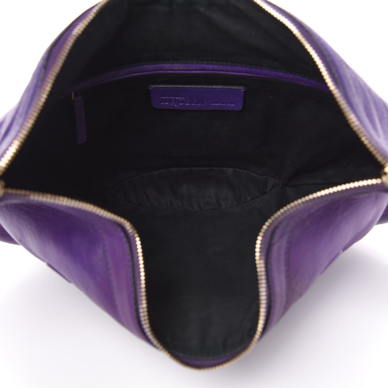 Alexander McQueen Calfskin De Manta Clutch Purple 5 of 12