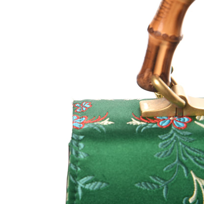 Gucci Jacquard Bamboo Web Floral Medium Dionysus Top Handle Bag Green Red 6 of 9