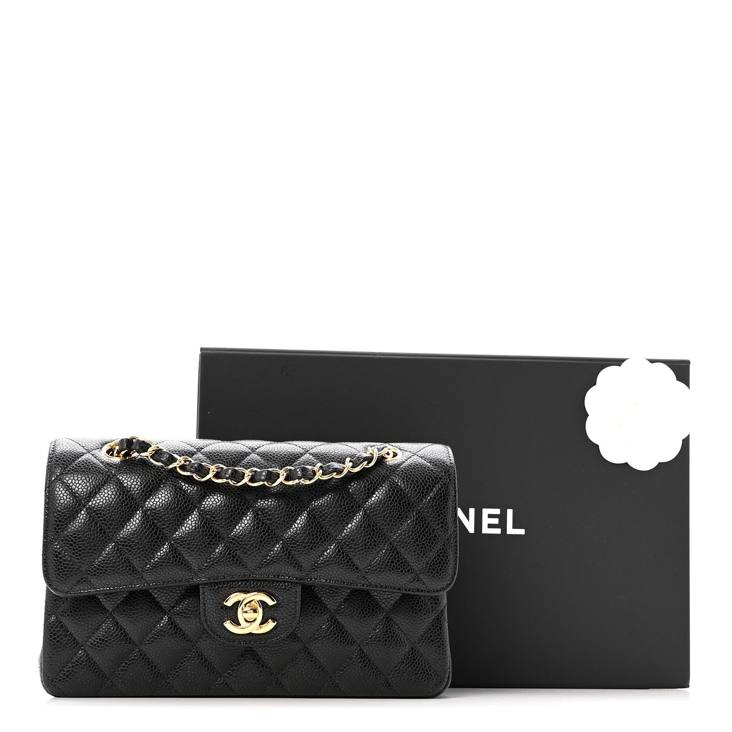 Chanel Caviar Quilted Small Double Flap Black 14 of 14