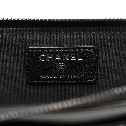 Chanel Lambskin Quilted Zip Card Holder So Black 6 of 8