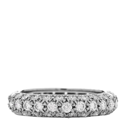 Tiffany Platinum Diamond Etoile Three-Row Band Ring 47 4 3 of 6