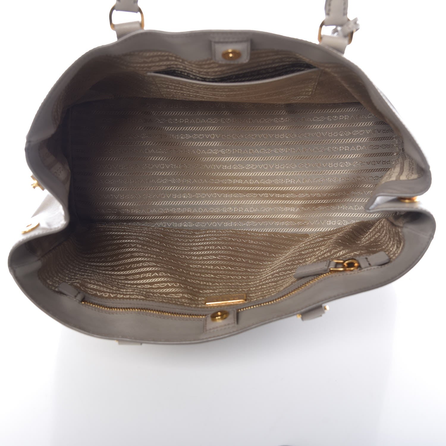 Prada Saffiano Lux Large Tote Argilla 5 of 16