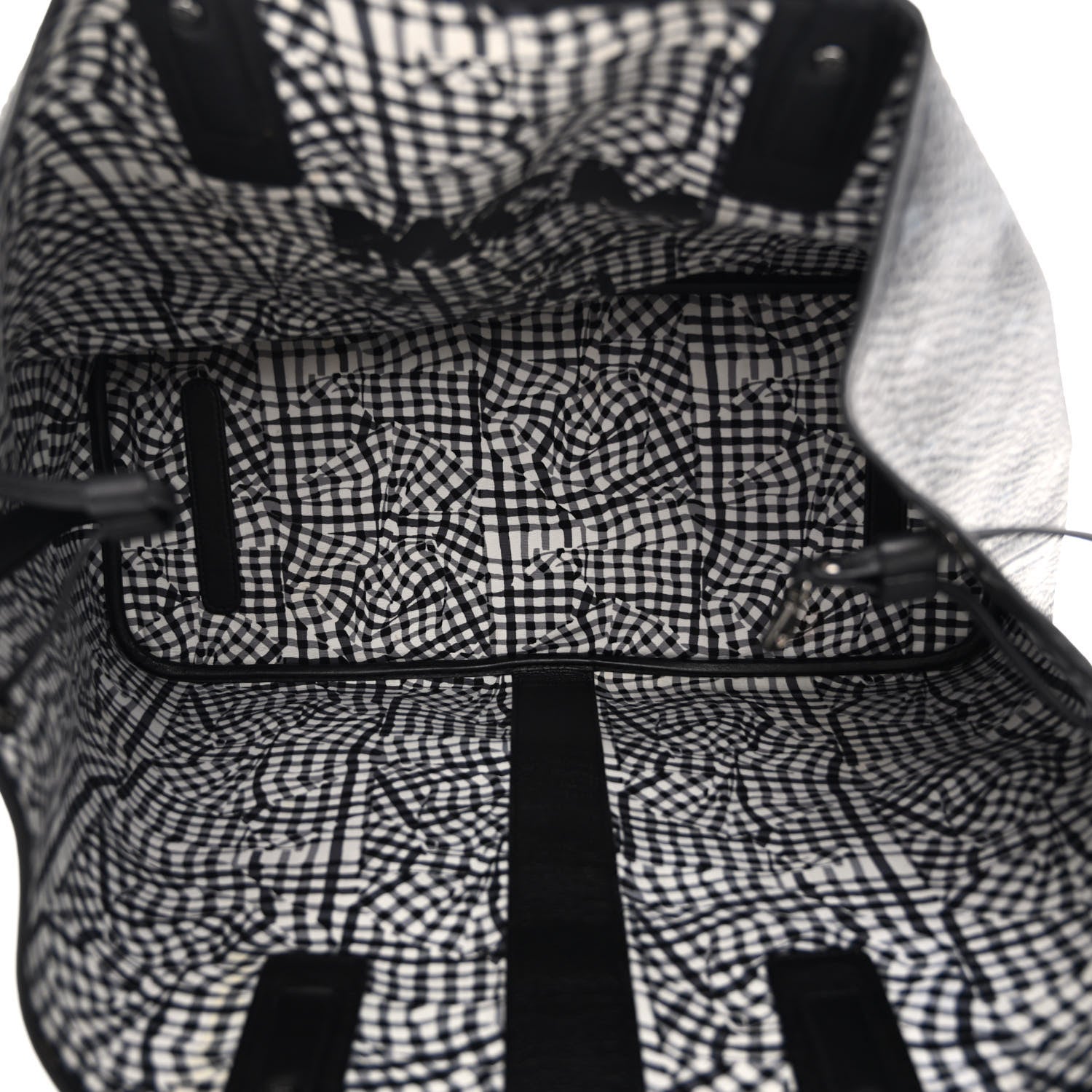 MCM Visetos Large Liz Reversible Shopper Tote Black 9 of 16
