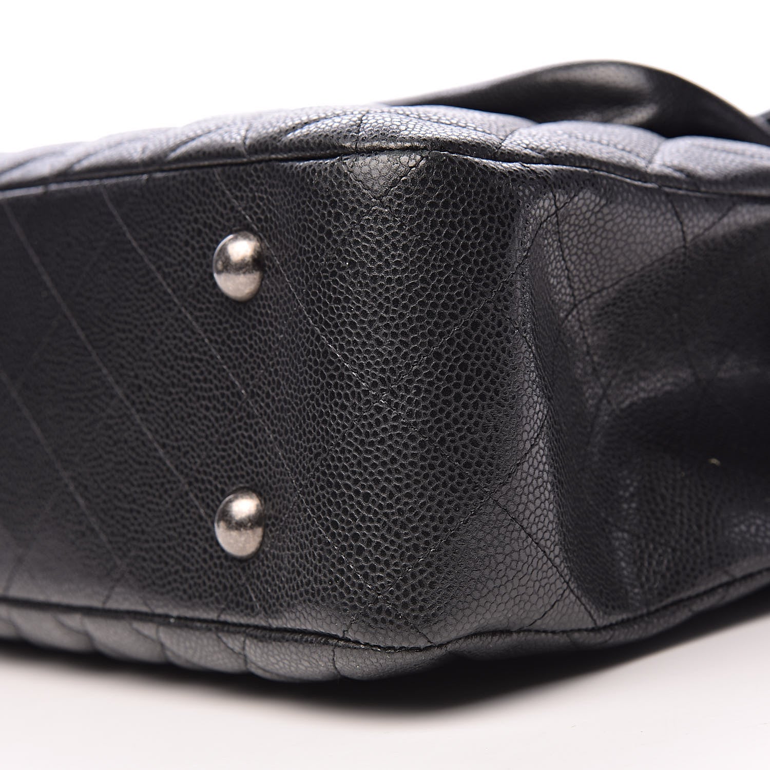 Chanel Caviar Quilted Flap Tote Dark Grey 9 of 11