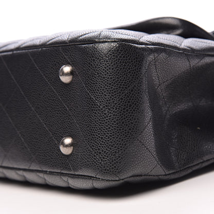 Chanel Caviar Quilted Flap Tote Dark Grey 9 of 11