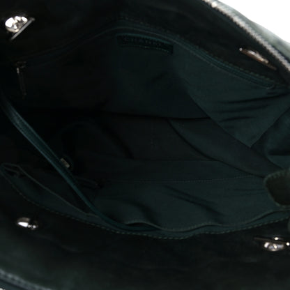 Chanel Iridescent Calfskin Chevron Quilted Surpique Tote Black 5 of 11