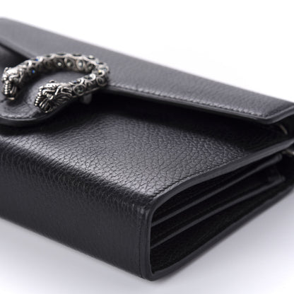 Gucci Calfskin Mini Dionysus Chain Wallet Black 7 of 11