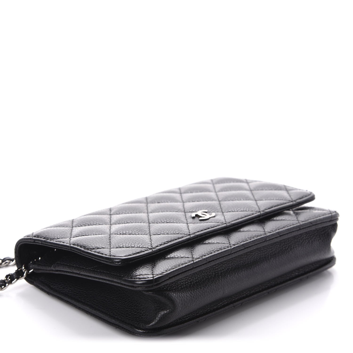 Chanel Caviar Quilted Wallet On Chain WOC Black 4 of 11