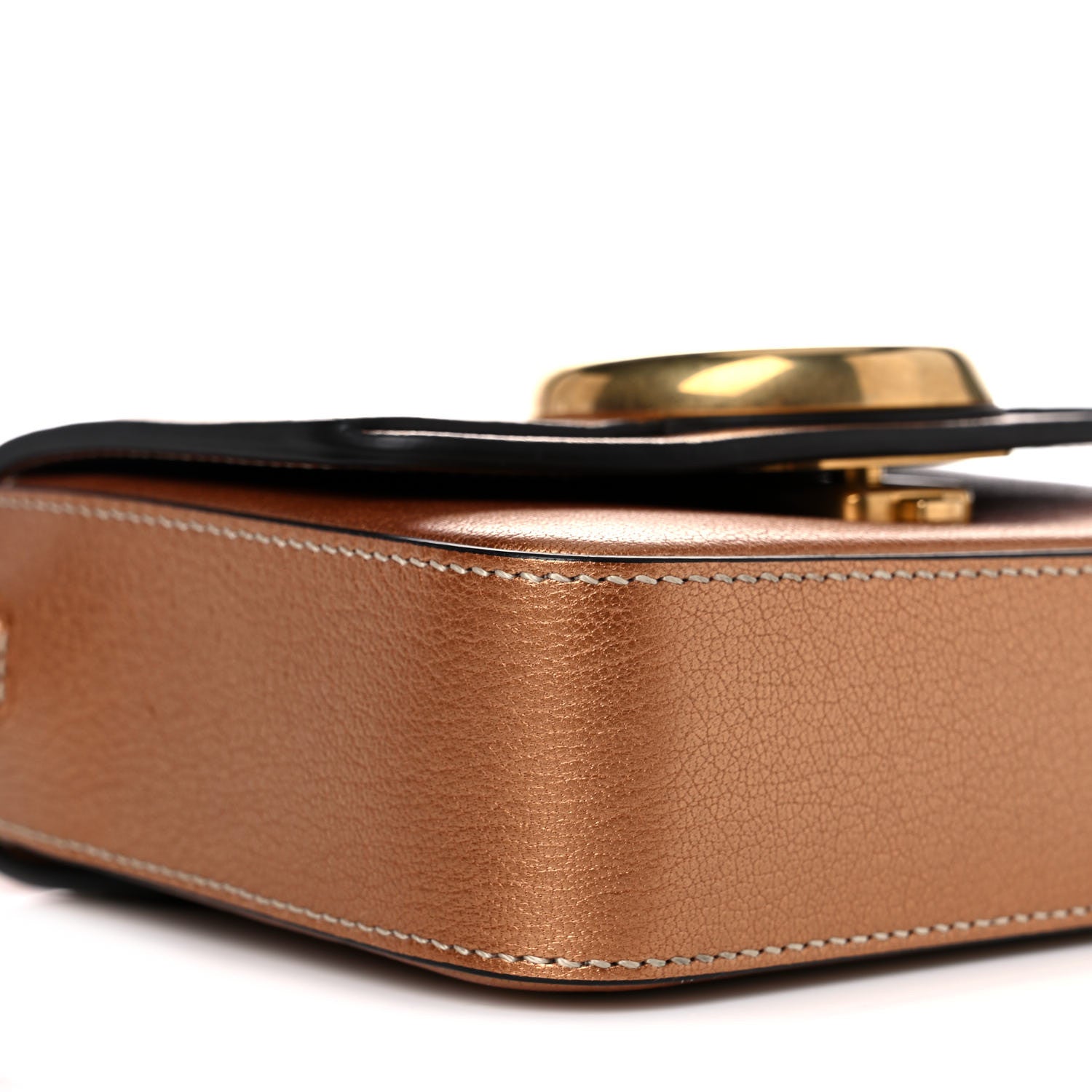 Chloe Shiny Calfskin Mini C Double Carry Rose Gold 8 of 13