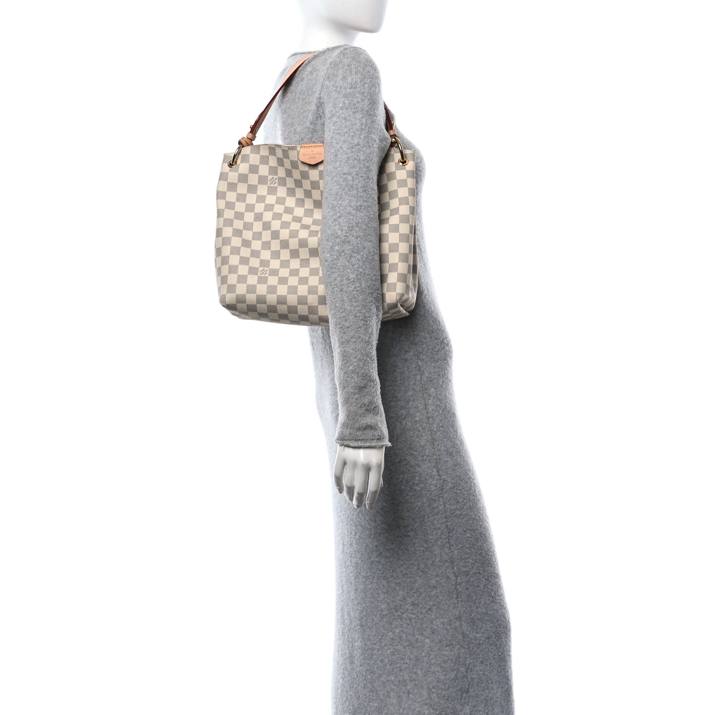 Damier Azur Graceful PM Rose Ballerine