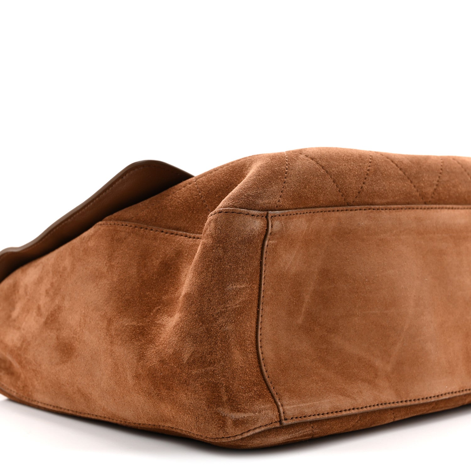 Chanel Suede Calfskin Souplissimo Maxi Flap Camel 9 of 10