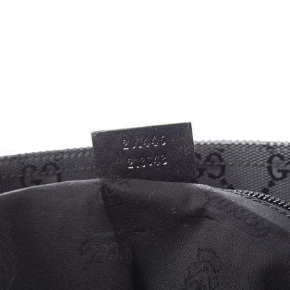 Gucci Imprime Monogram Medium Flat Messenger Bag Black 7 of 12