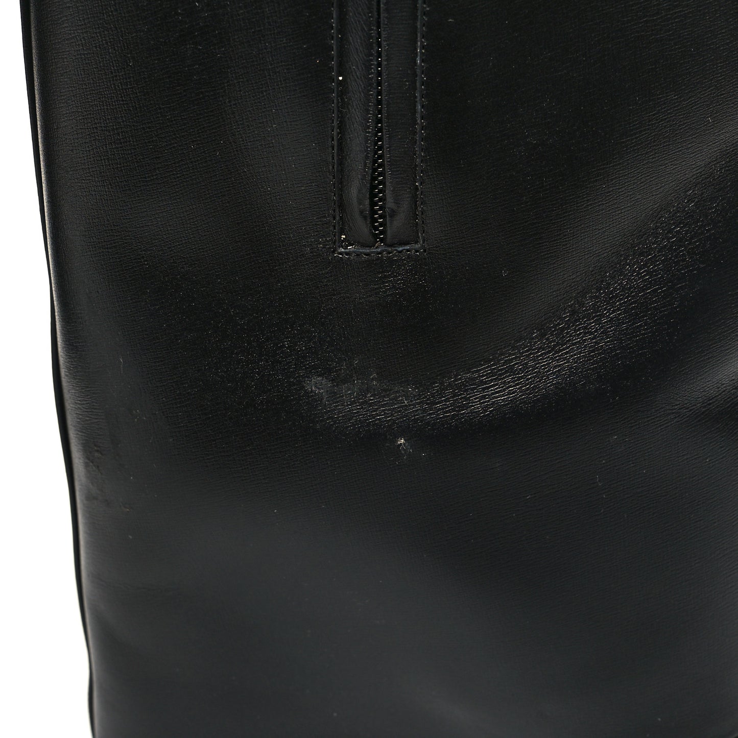 Calfskin Shark Lock Ankle Boots 37.5 Black