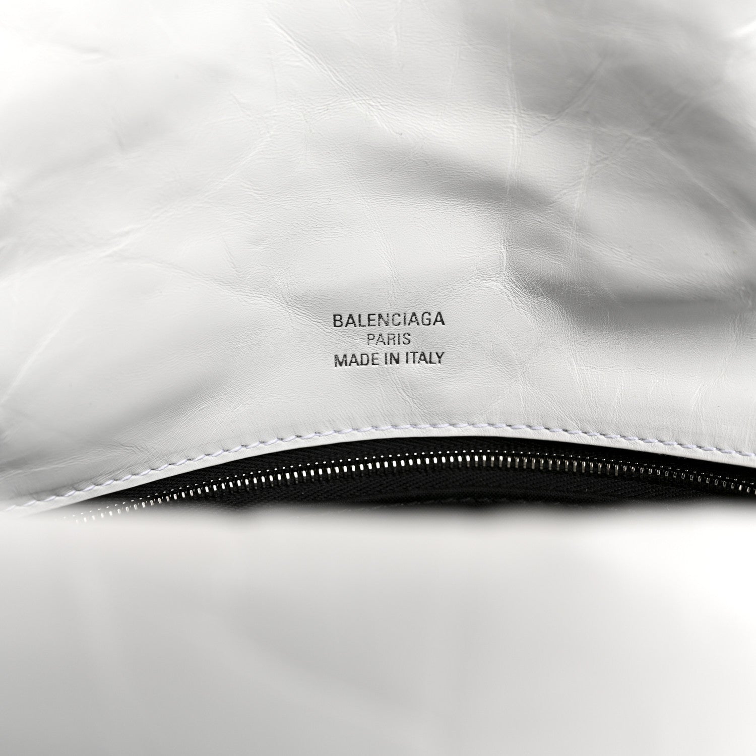 Balenciaga Calfskin Monaco Sling Shoulder Bag White 6 of 10