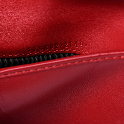 Gucci Calfskin Matelasse GG Marmont Wallet Hibiscus Red 7 of 13