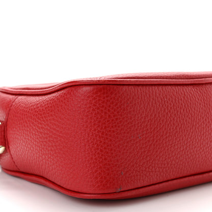 Gucci Pebbled Calfskin Small Soho Disco Bag Tabasco Red 9 of 11