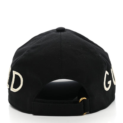 Gucci Cotton Loved Gucci Baseball Hat M Black 6 of 9