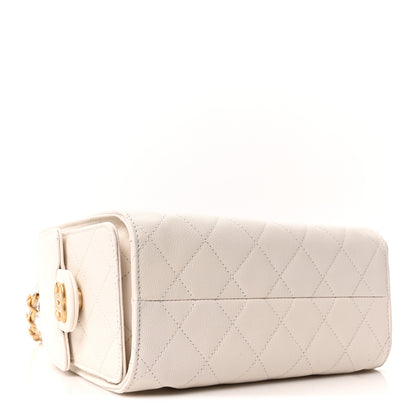 Chanel Caviar Quilted Mini Chanel 25 Handbag White 4 of 10