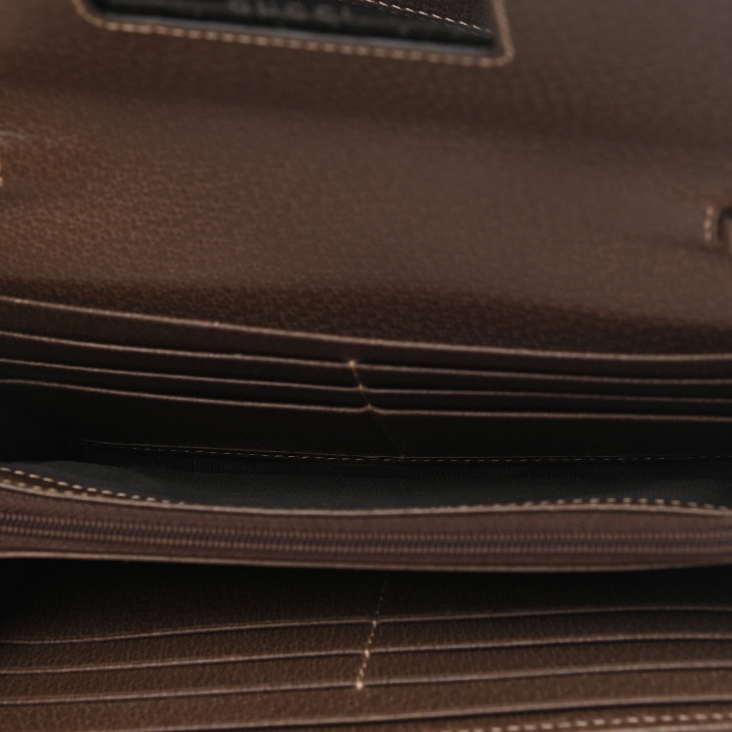 Gucci GG Supreme Monogram Web Ophidia Wallet On Chain Brown 5 of 9