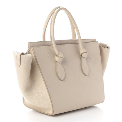 Celine Crisped Calfskin Mini Tie Knot Tote Chalk 3 of 9