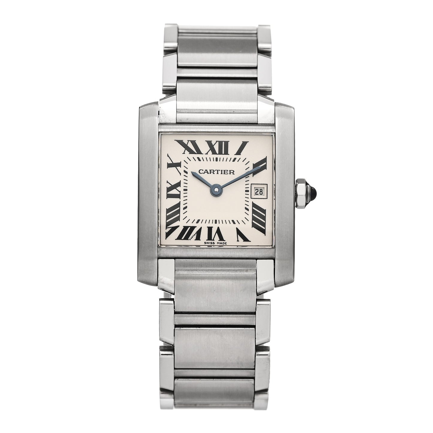 Stainless Steel 25mm Tank Francaise Quartz Watch