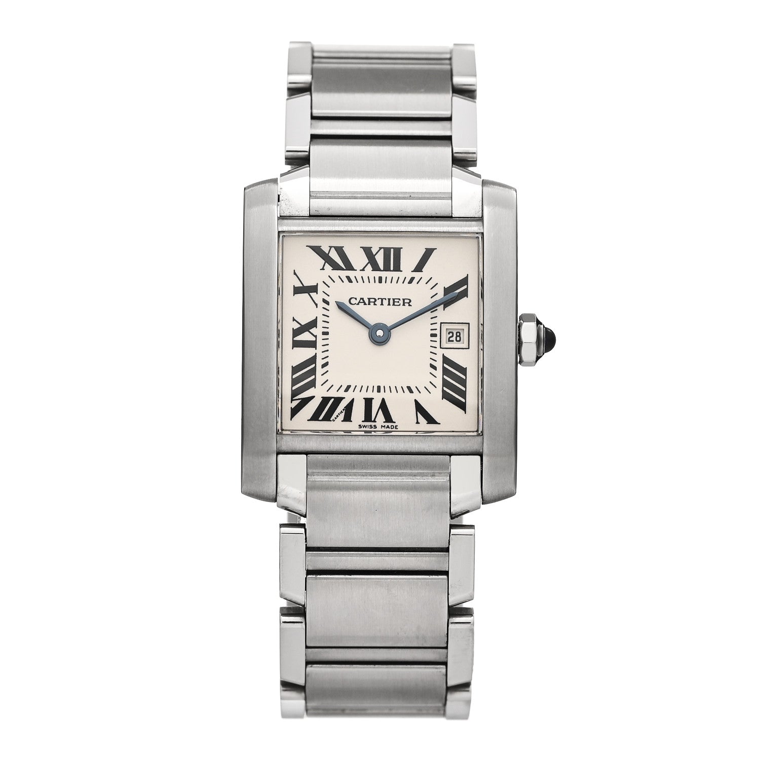 Cartier Stainless Steel 25mm Tank Francaise Quartz Watch 1 of 4