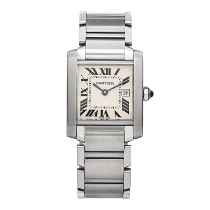 Cartier Stainless Steel 25mm Tank Francaise Quartz Watch 1 of 4