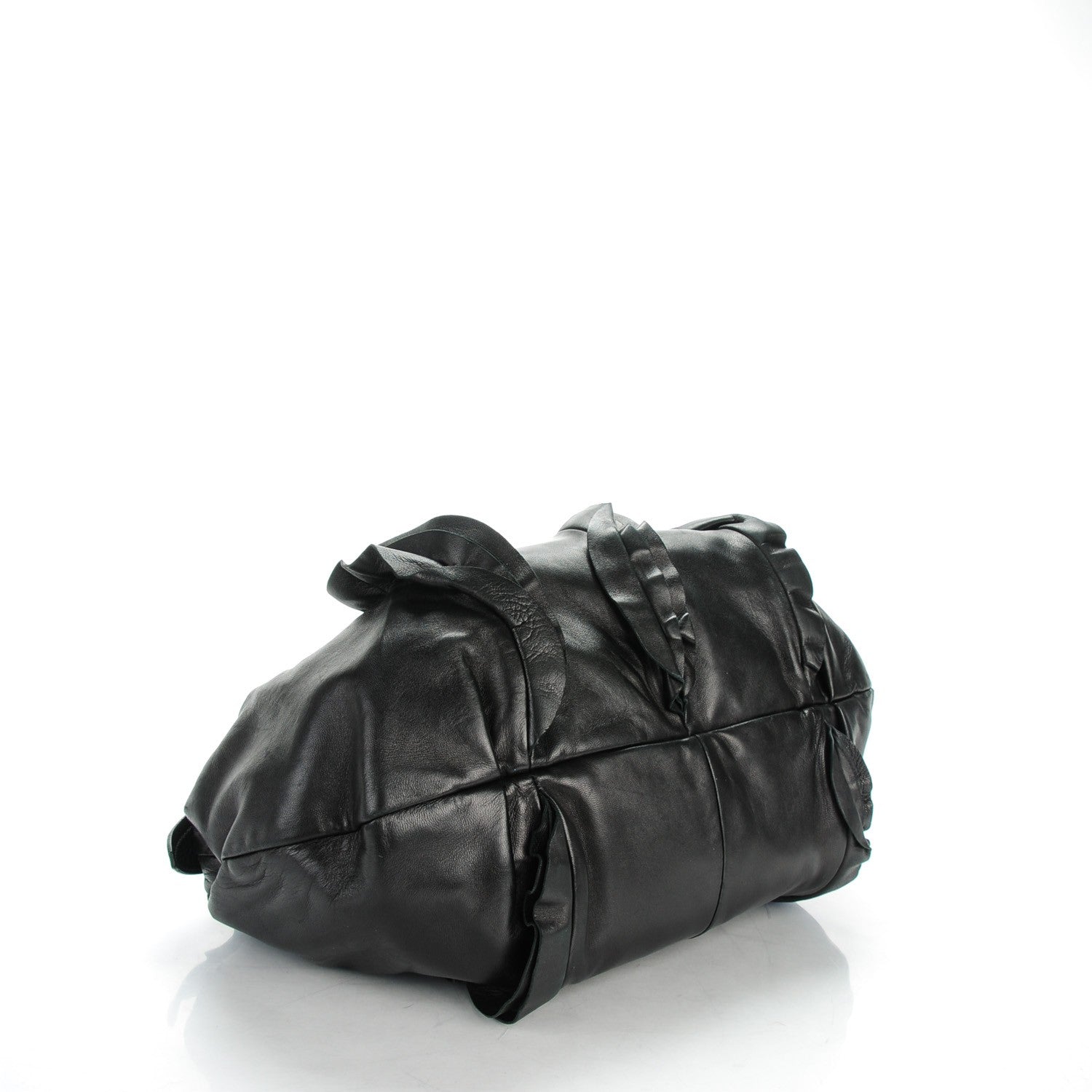 Prada Nappa Ruffle Hobo Nero Black 4 of 9