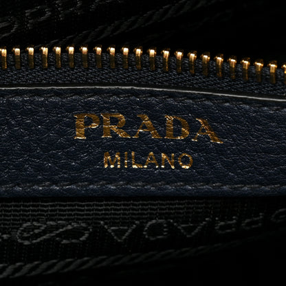 Prada Vitello Daino Hobo Messenger Bag Baltico 5 of 10