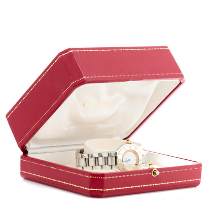 Cartier Stainless Steel 18K Yellow Gold 28mm Must De 21 Quartz Watch 5 of 5