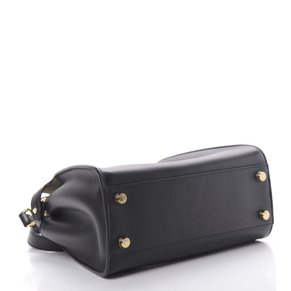Fendi Vitello Tahiti Burro Medium Peekaboo Iconic Essentially Satchel Black Corda 5 of 13